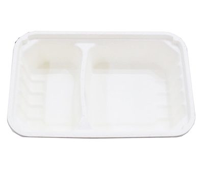 Fest Bio 2 Compartments Takeaway Box With Lid 600ml – HM 002